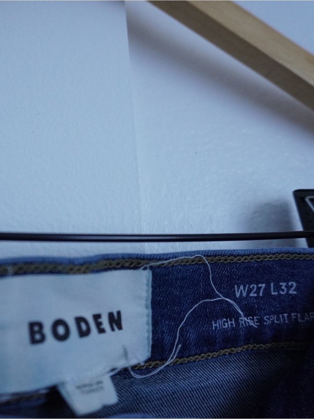 Boden High Rise Split Flare Jeans - Picture 6 of 7